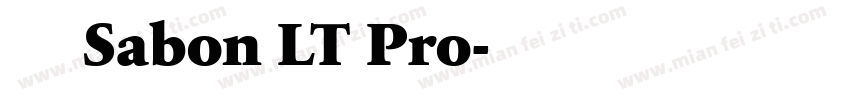 字体 Sabon LT Pro字体转换